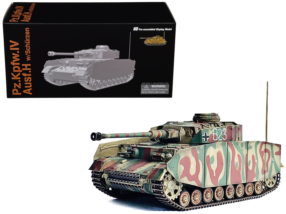 Rapid Vehicles Germany Pz.Kpfw.IV Ausf.H with Schurzen Tank #823 "2.Pz.Div. Normandy" (1944) "NEO...