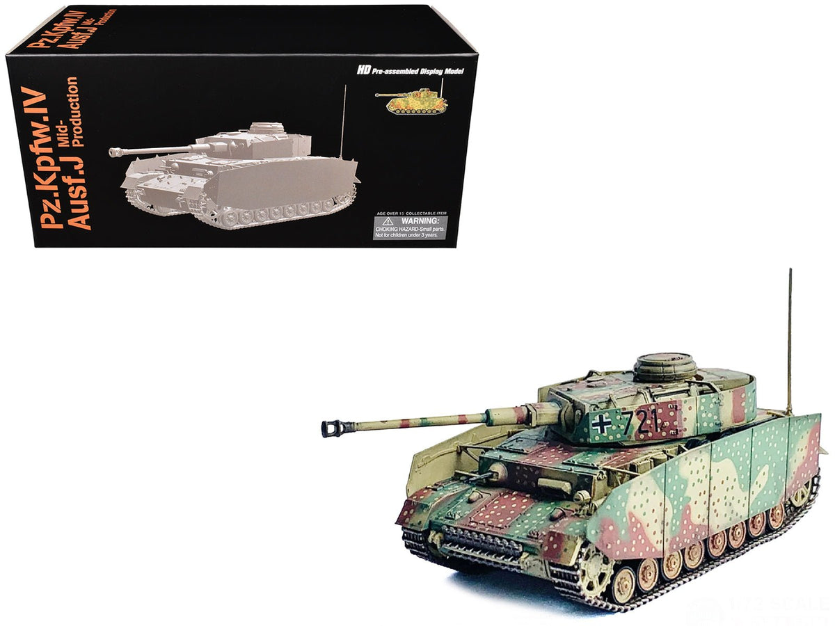 Rapid Vehicles Germany Pz.Kpfw.IV Ausf.J Mid Production Tank "#721 Western Front" (1944) "NEO...