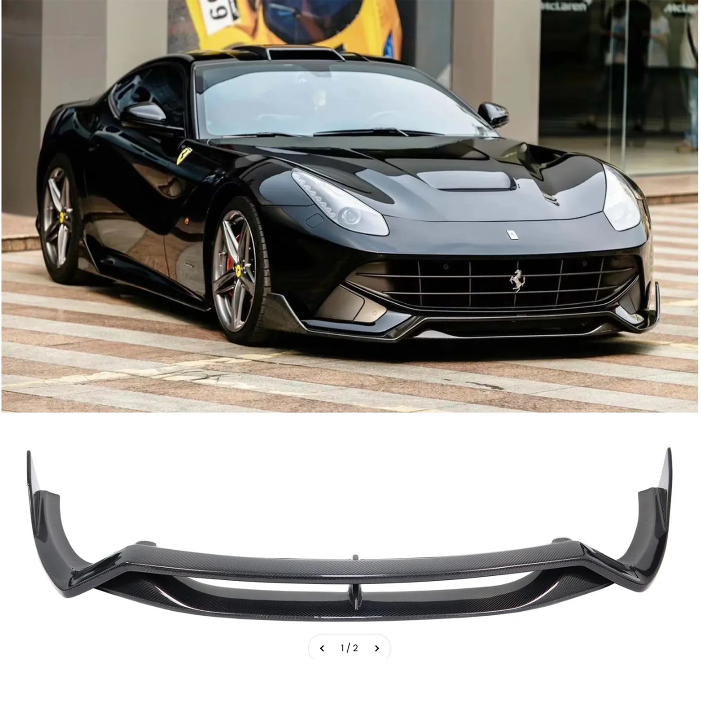 Carbon Fiber Front Lip for Ferrari F12