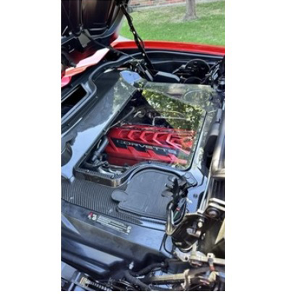 Bull Boost Performance Prepreg Carbon Fiber Engine Bay Cover for Chevrolet Corvette C8 Z51 Z06...