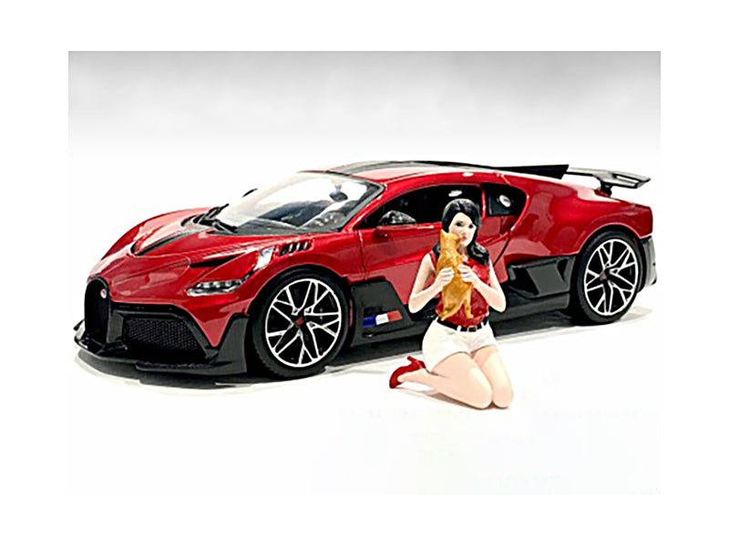Rapid Vehicles "Girls Night Out" Gigi with Cat Figurine for 1/18 Scale Models by American Diorama...