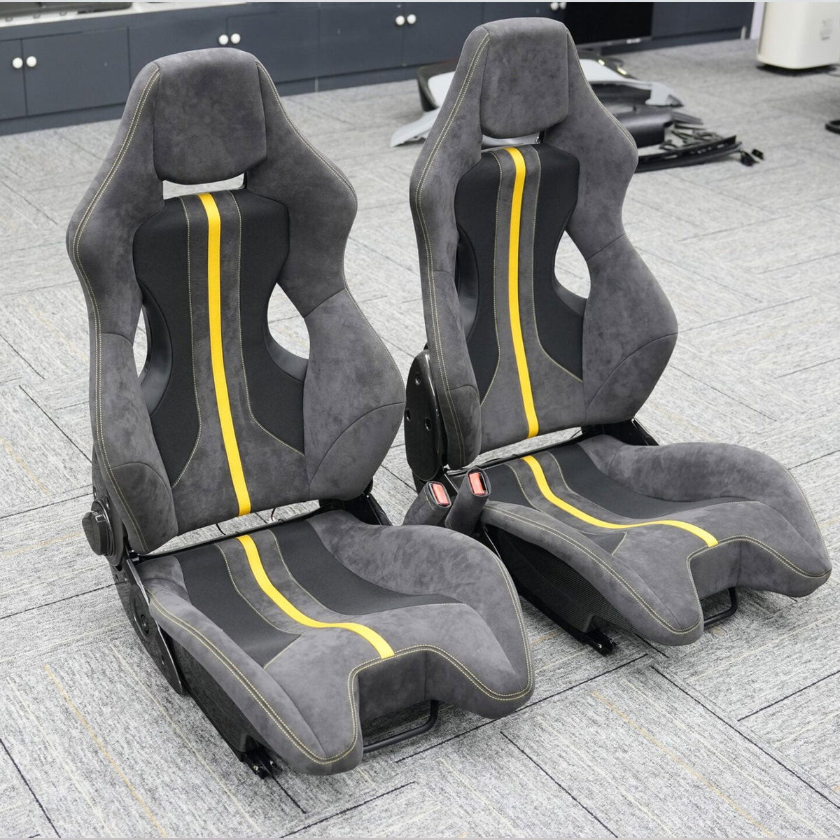 Alcantara Dry Carbon Fiber Racing Seats for Ferrari F430 488 458 F8 F12 SF90 296