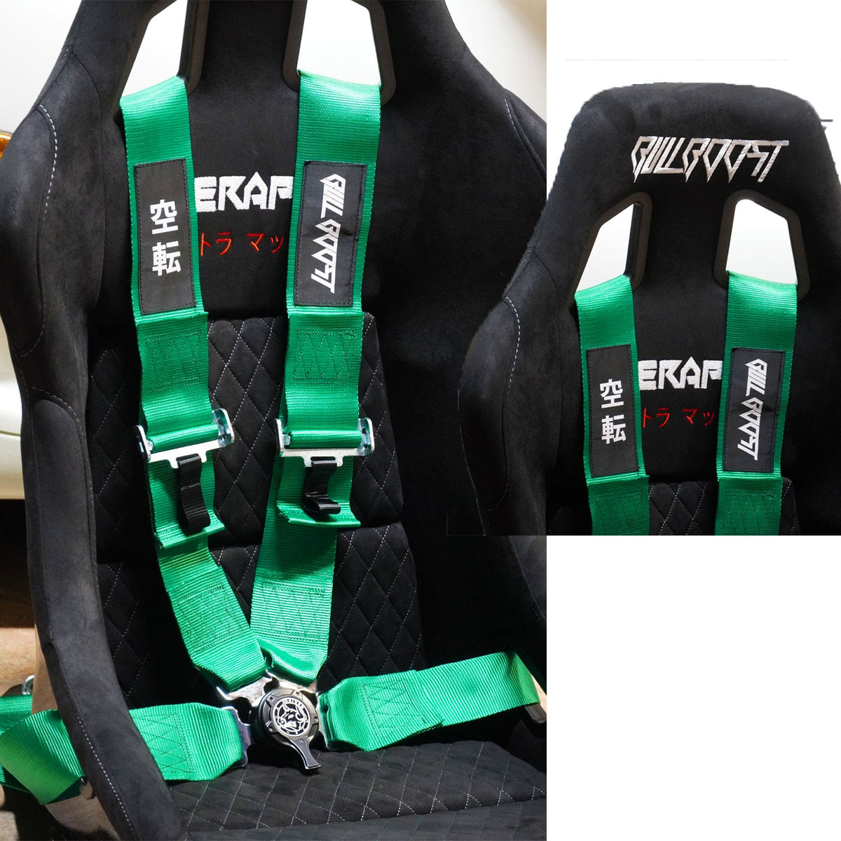 Bull Boost Performance Bull Boost Universal 4 Point Camlock Quick Release Racing Seat Belt Harness