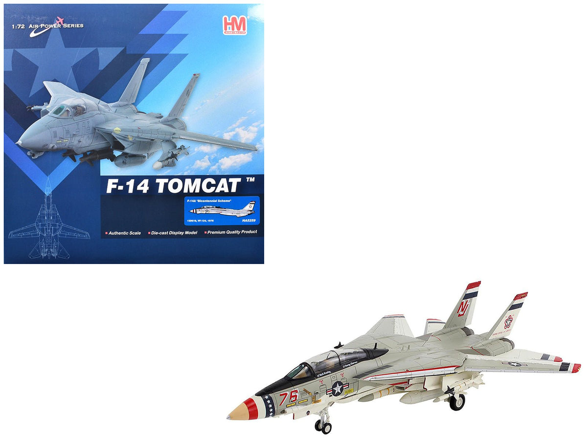 Rapid Vehicles Grumman F-14A Tomcat Fighter Aircraft "Bicentennial Scheme VF-124" (1976) United...