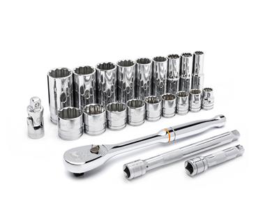 GearWrench 22-Piece 3/8 in. Drive 12-Point SAE Mechanics Tool Sets - 80691