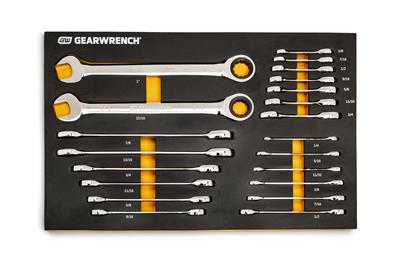 GearWrench Combination Ratcheting Wrench Modular Tool Sets - 86526