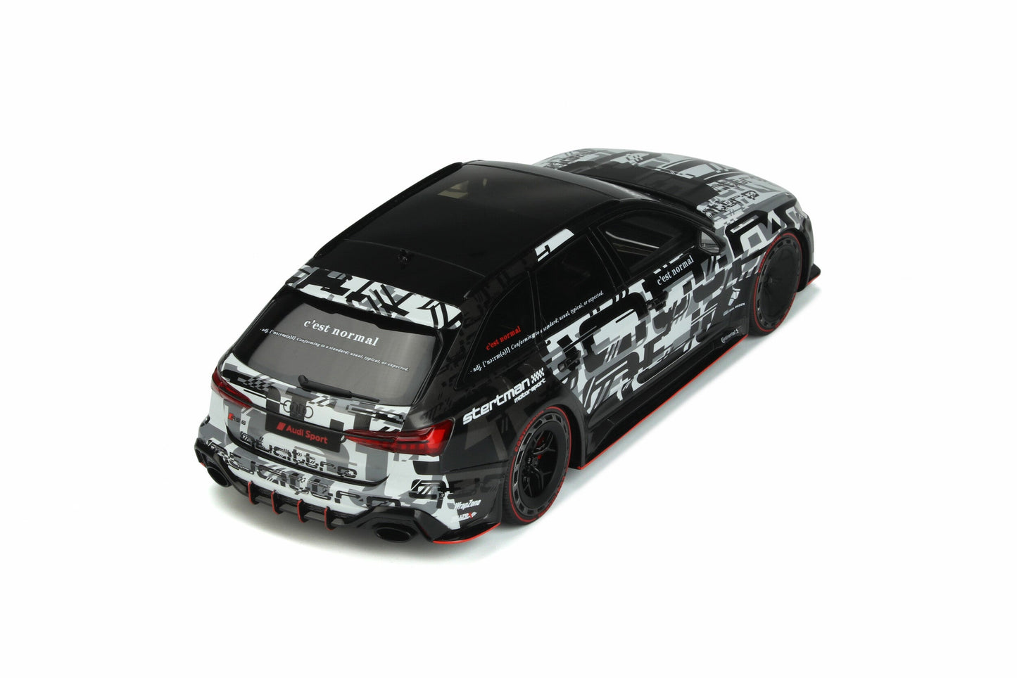 GT Spirit 2020 Audi RS6 Avant C8 Jon Olsson's Leon Black & White Camo 1:18 Resin