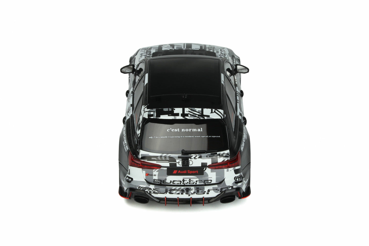 GT Spirit 2020 Audi RS6 Avant C8 Jon Olsson's Leon Black & White Camo 1:18 Resin