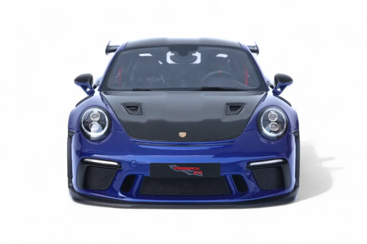GT Spirit 2018 Porsche 911 991.2 GT3 RS San Marino Blue w/ Carbon 1:18