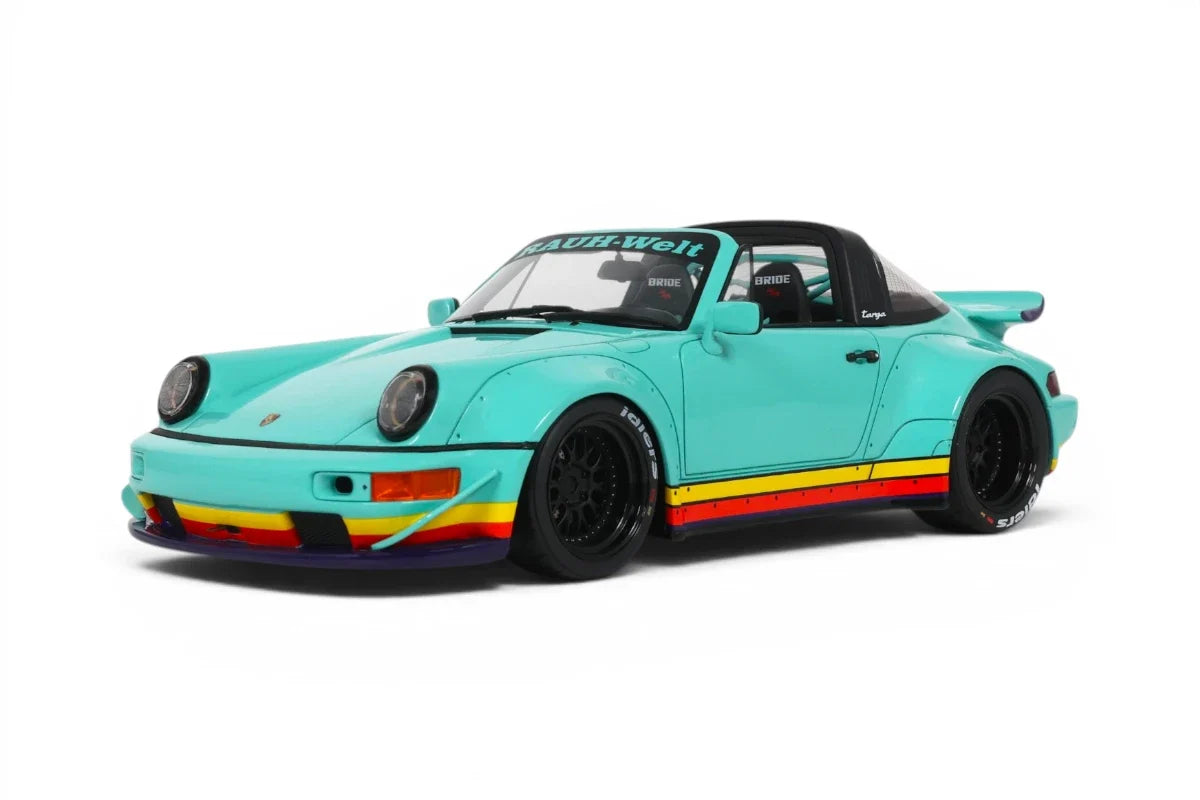GT Spirit 2024 Porsche 911 964 RWB  Targa "Gundam" Mint Green 1:18