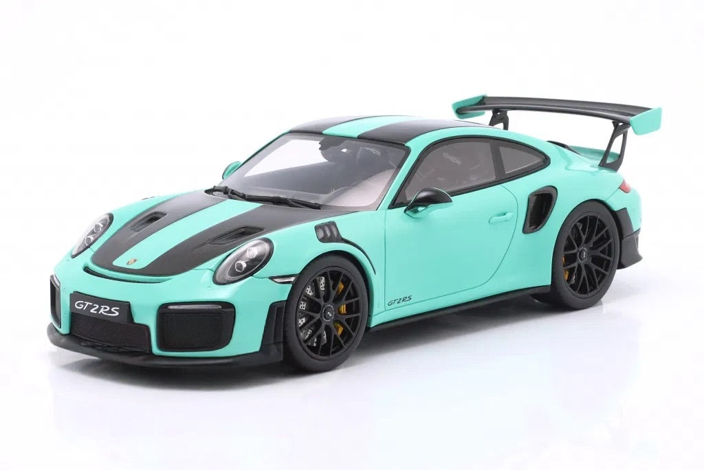 STM Diecast GT Spirit Porsche 911 991.2 GT2 RS w/ Weissach Pkg Mint Green 1:18 Porsche Museum
