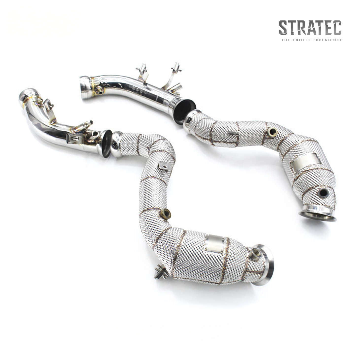 Custom 300 Cell Catted Downpipe Header System for Mercedes‑Benz E63 E63S AMG GT C 4.0TT