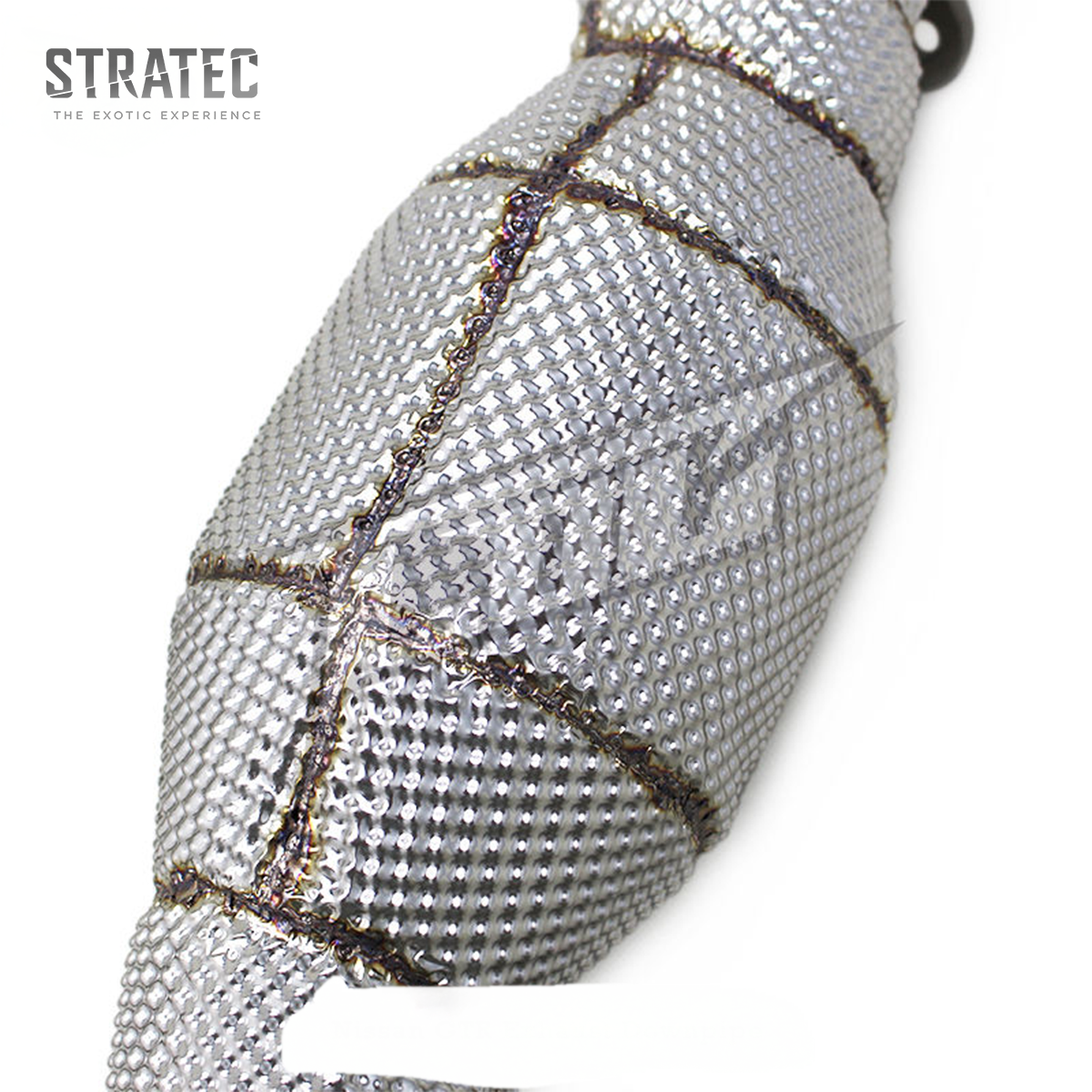 High‑Flow Catted Stainless Steel Downpipe with Heat Shield for Nissan GT‑R R35 3.8TT