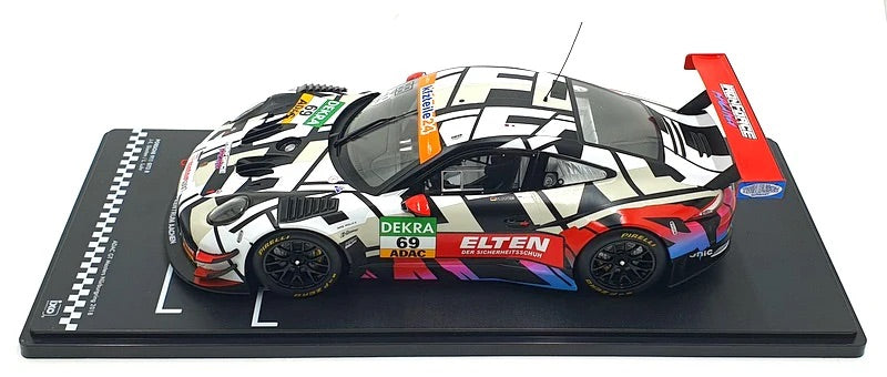 STM Diecast Ixo 2018 Porsche 911 991.2 GT3 R Iron Force No.69 ADAC GT Masters 2018 Slooten, Luhr...