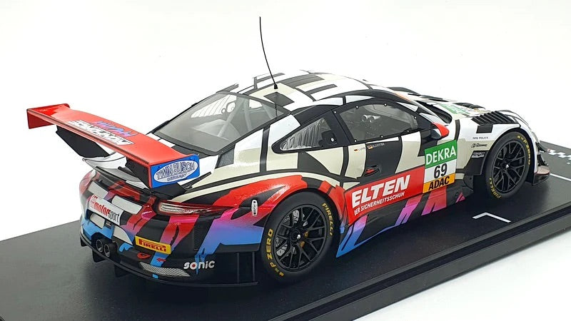 STM Diecast Ixo 2018 Porsche 911 991.2 GT3 R Iron Force No.69 ADAC GT Masters 2018 Slooten, Luhr...