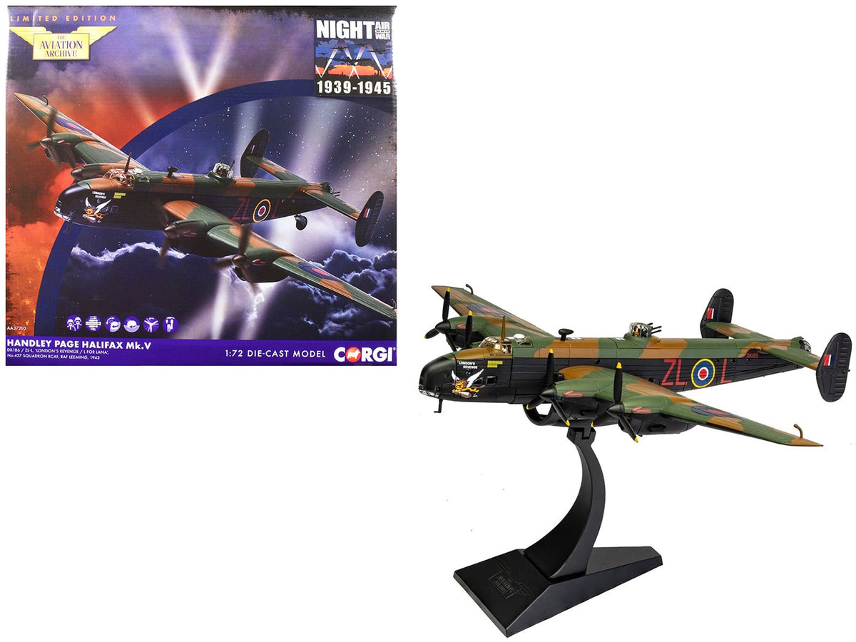 Rapid Vehicles Handley Page Halifax MkV Bomber Aircraft "DK186 London’s Revenge - L for Lana No....