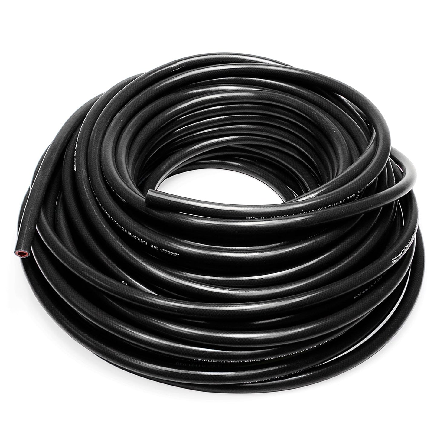 HPS High Temp 1/8" ID(3mm)Reinforced Silicone Heater Hose Black-50 Feet
