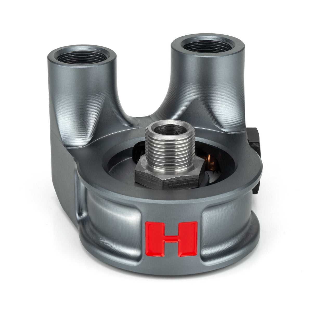 HEL Performance Thermostatic 90 Degree Oil Filter Sandwich Plate