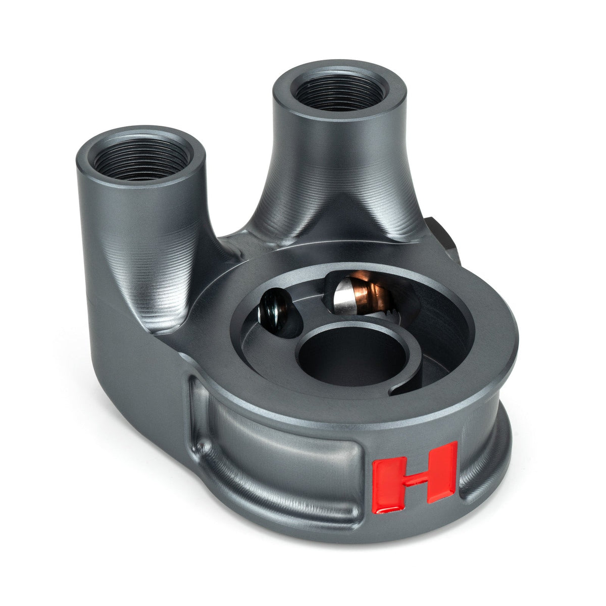 HEL Performance Thermostatic 90 Degree Oil Filter Sandwich Plate