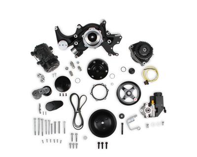 Holley Mid-Mount Complete Accessory Systems - 20240BK