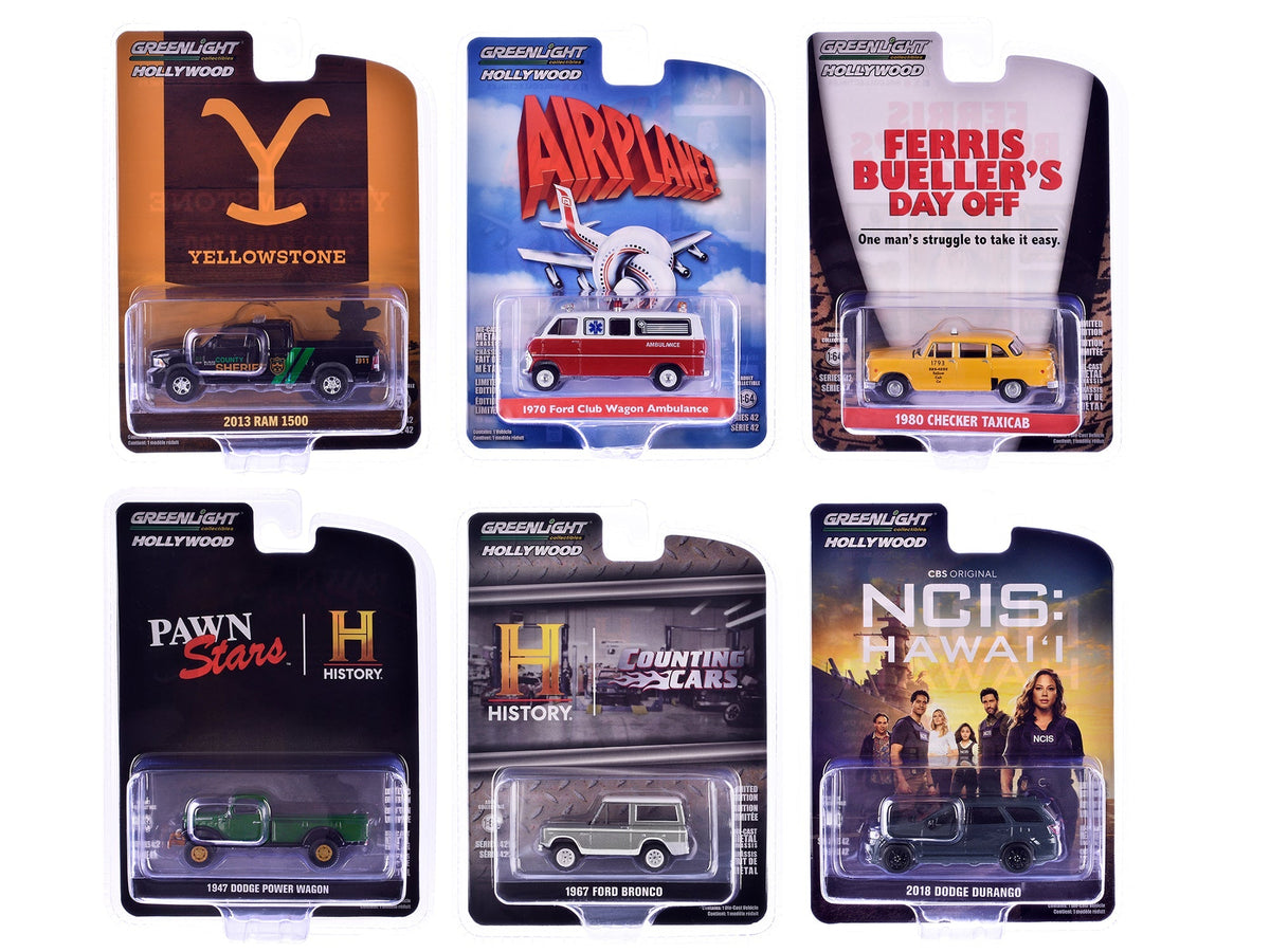 Rapid Vehicles "Hollywood Series" Set of 6 pieces Release 42 1/64 Diecast Model Cars by...