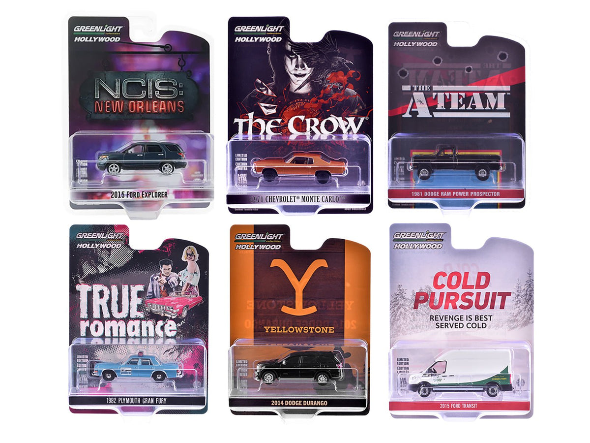 Rapid Vehicles "Hollywood Series" Set of 6 pieces Release 43 1/64 Diecast Model Cars by...