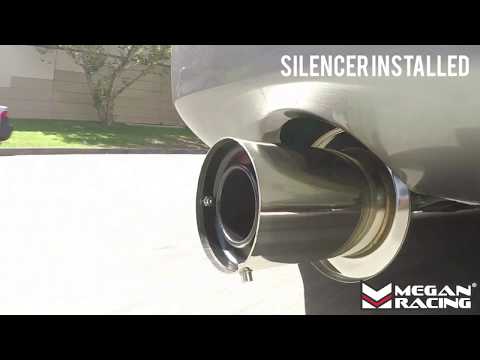 Megan Racing Cat-Back Exhaust for 2003-2007 Infiniti G35 Coupe - 4.5" Flat Tip