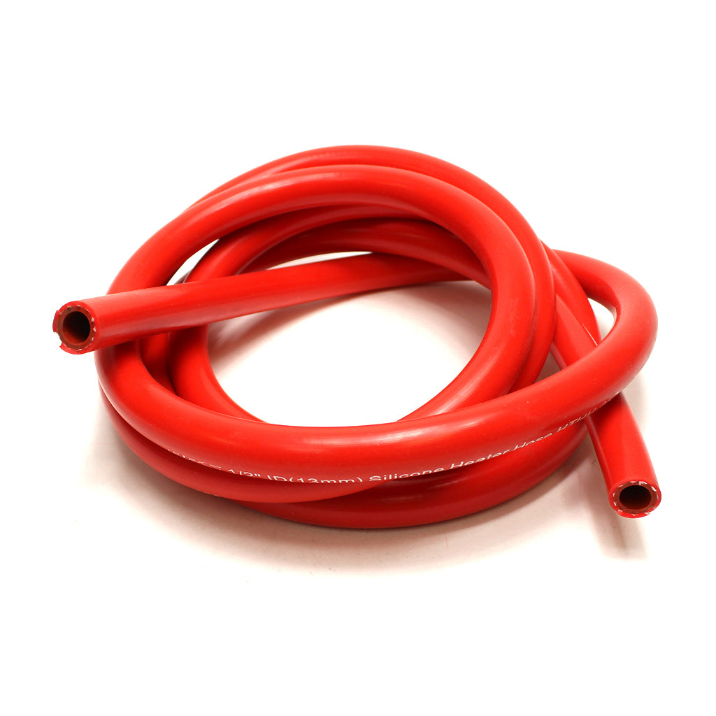 HPS High Temp 5/8" ID (16mm) Reinforced Silicone Heater Hose Red - 10 Feet