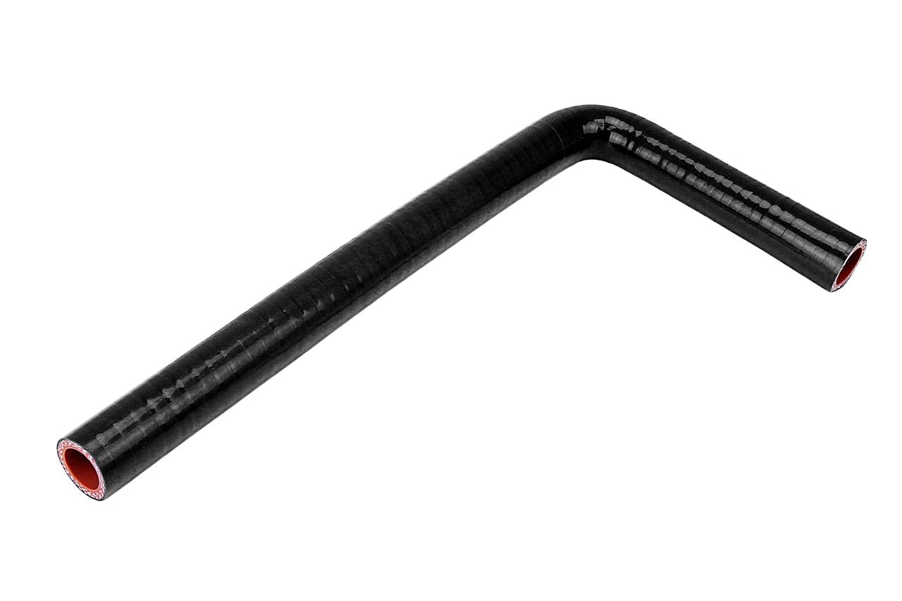 HPS Performance Products HPS 5/8" (16mm) Silicone 90 Degree Elbow Coupler Hose, High Temperature 4-ply Reinforced, Black or Blue
