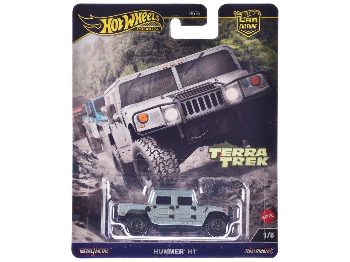 Rapid Vehicles Hummer H1 Pickup Truck Gray Metallic "Terra Trek" Series Diecast Model Car by Hot...