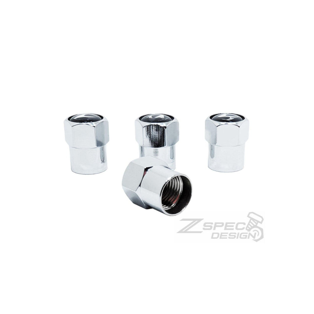 Chrome Valve Stem Tire Caps, Hyundai Style
