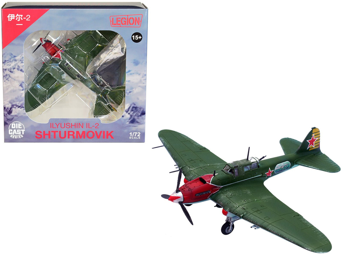 Rapid Vehicles Ilyushin IL-2M3 Sturmovik Aircraft Green "Double Hero of the Soviet Union Nelson...