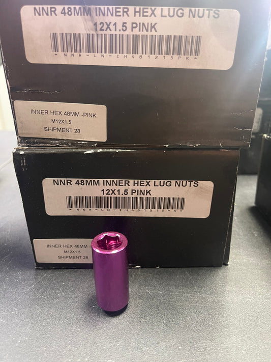 Speedzone Performance LLC NNR 12x1.5 inner hex lugs pink
