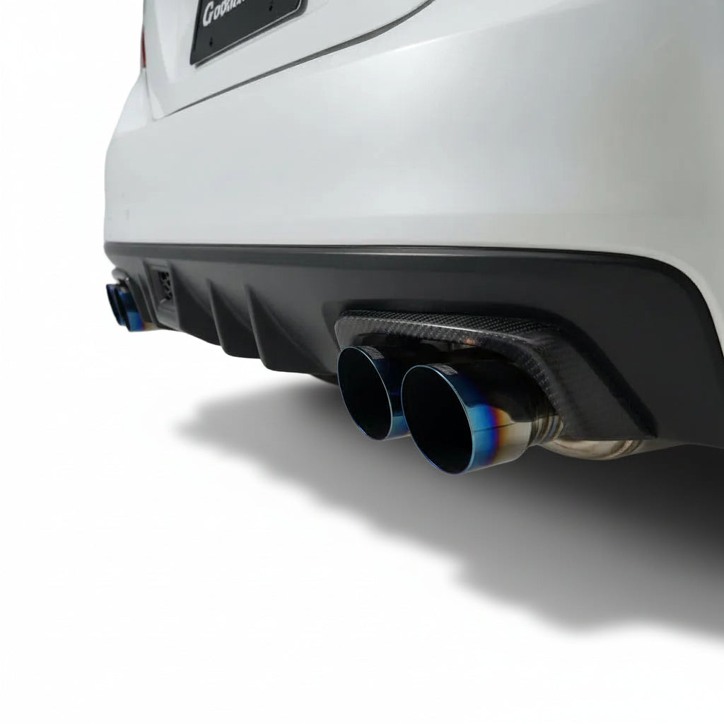 JDMuscle [15-21 WRX/STI] Pre-preg Carbon Fiber Exhaust Trim Covers