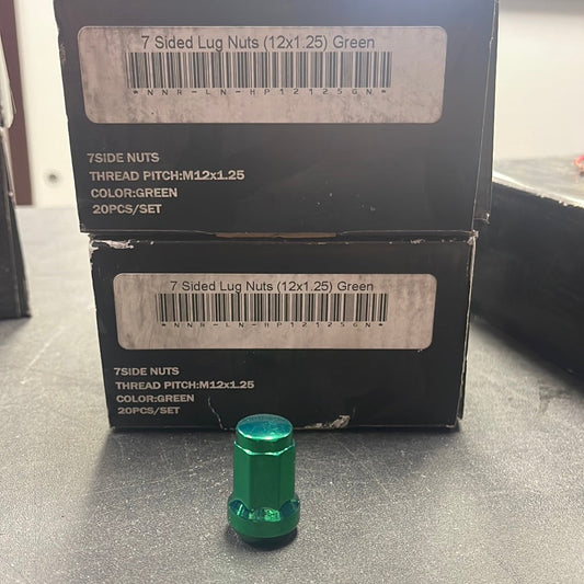 Speedzone Performance LLC NNR 12x1.25 7sided Lugs Green