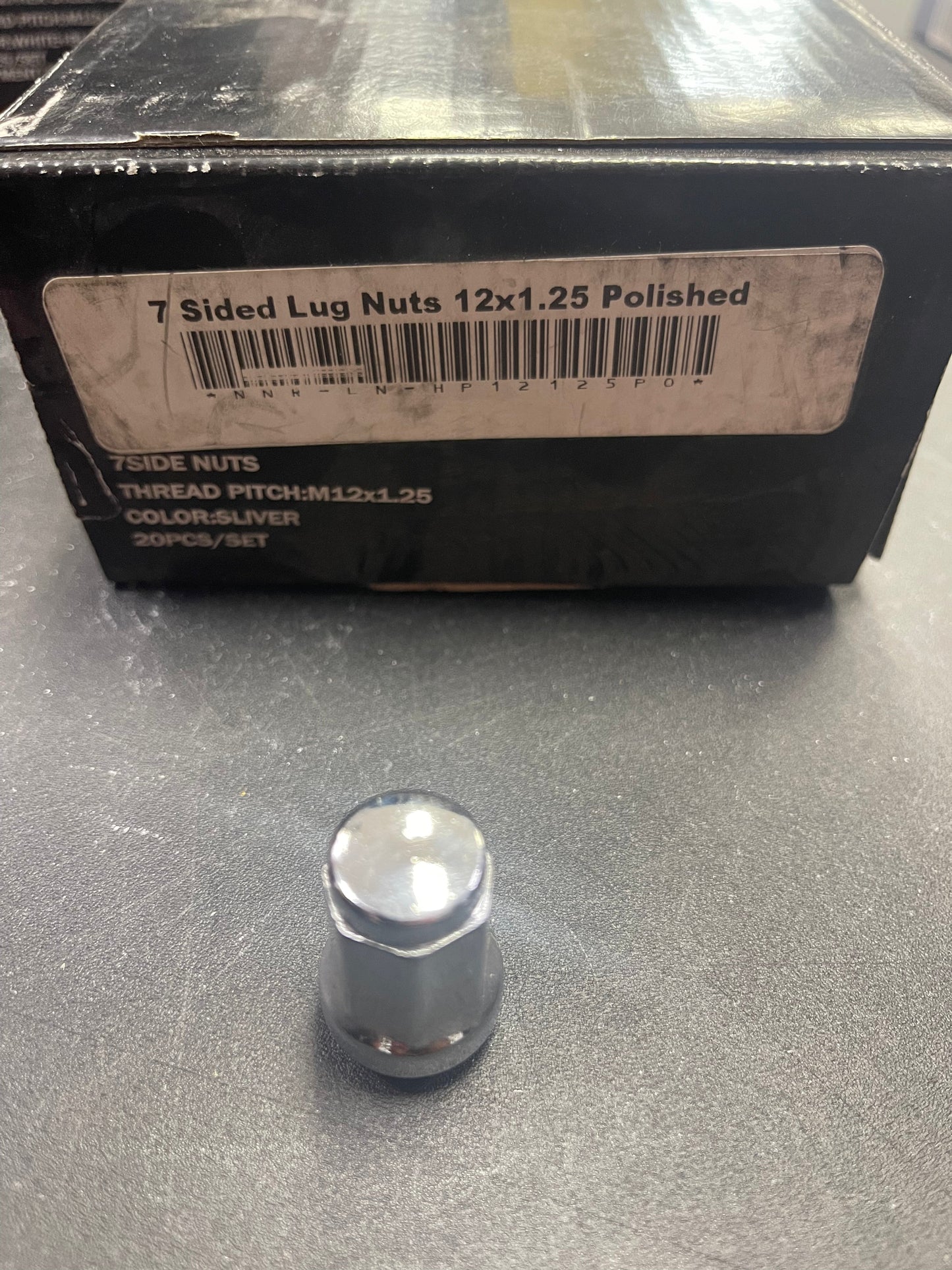 NNR 12x1.25 7sided polished lugs