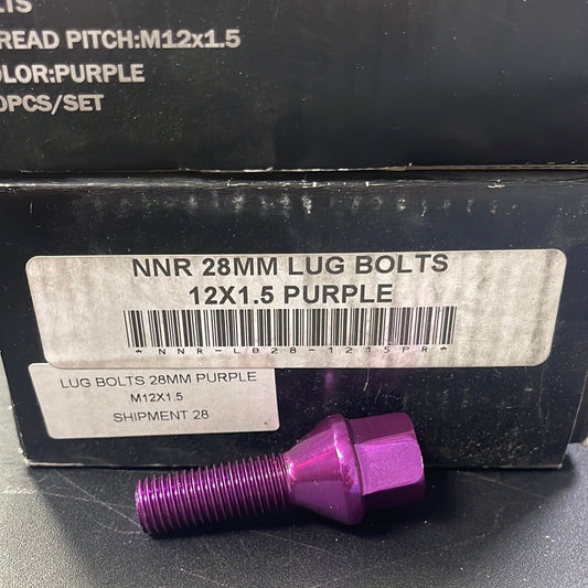 Speedzone Performance LLC NNR 28mm 12x1.5 lug bolt purple