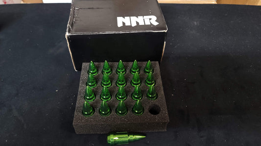 Speedzone Performance LLC NNR Steel Wheel Lug Nuts Close Ended with Bullet Spike 58mm 20pcs