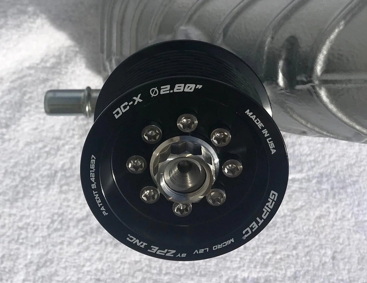 GripTec Hellcat Engine Pulley Only w/ Griptech V2 (Black)