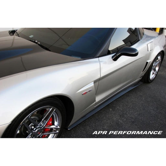 Chevrolet Corvette C6 Z06 Carbon Fiber Side Rocker Extensions/ Side Skirt (Fits Z06 and Grand Sport)