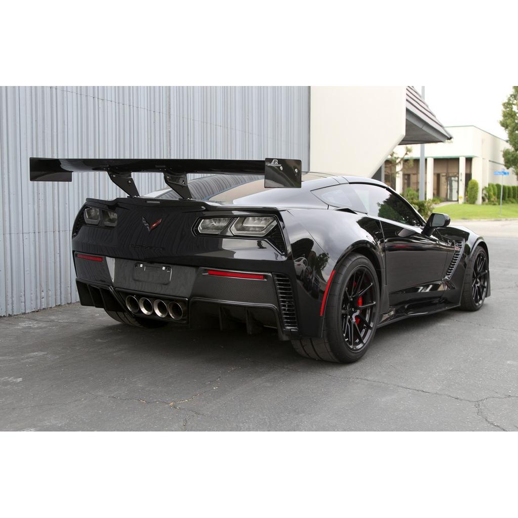 GTC-500 Chassis Mount Carbon Fiber Adjustable Wing- Chevrolet C7 Corvette Z06 / Grand Sport