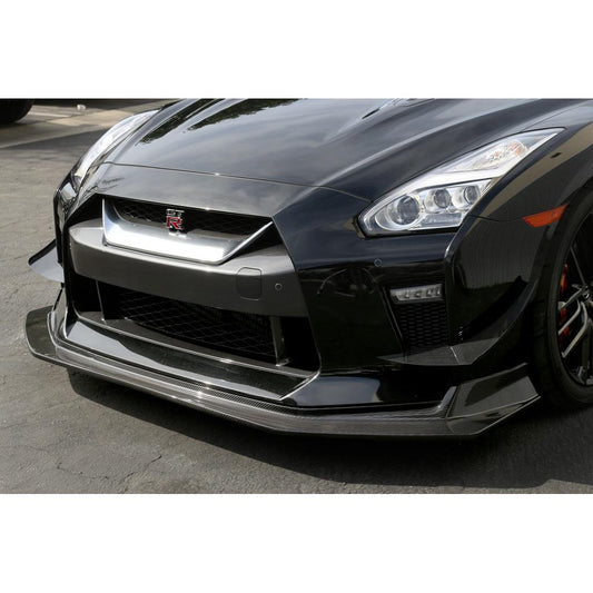Carbon Fiber Front Bumper Canards- 2017-2022 Nissan R35 GTR