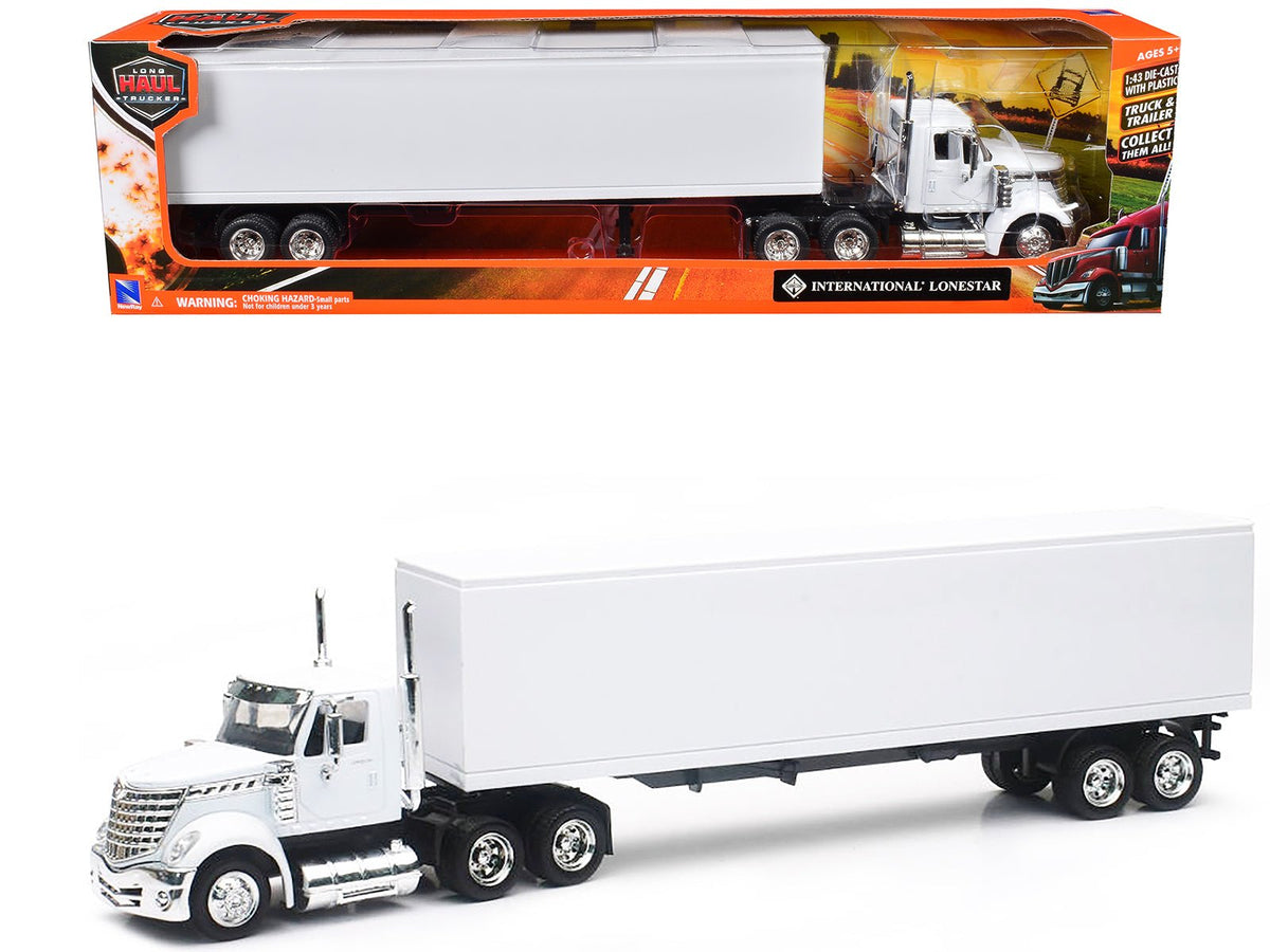 Rapid Vehicles International LoneStar Truck with Dry Goods Trailer White "Long Haul Truckers"...