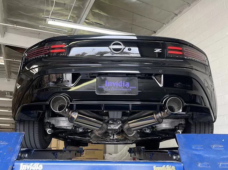 Invidia [2022+ Nissan Z] 70mm Gemini Cat Back Exhaust - Rolled TI Tips | HS22N4Z7GM1RTL