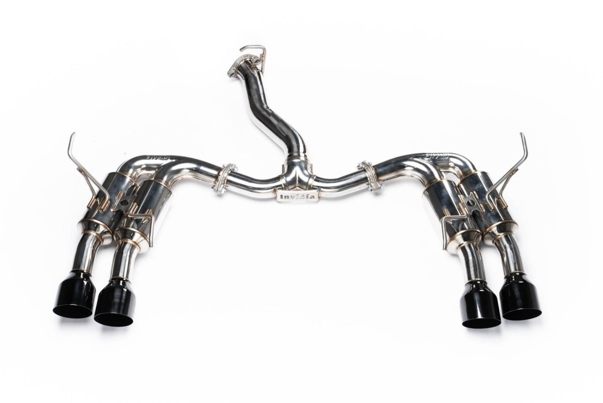 Invidia [22-26 WRX] R400 Gemini Single Layer Quad Black Tip Cat-Back Exhaust