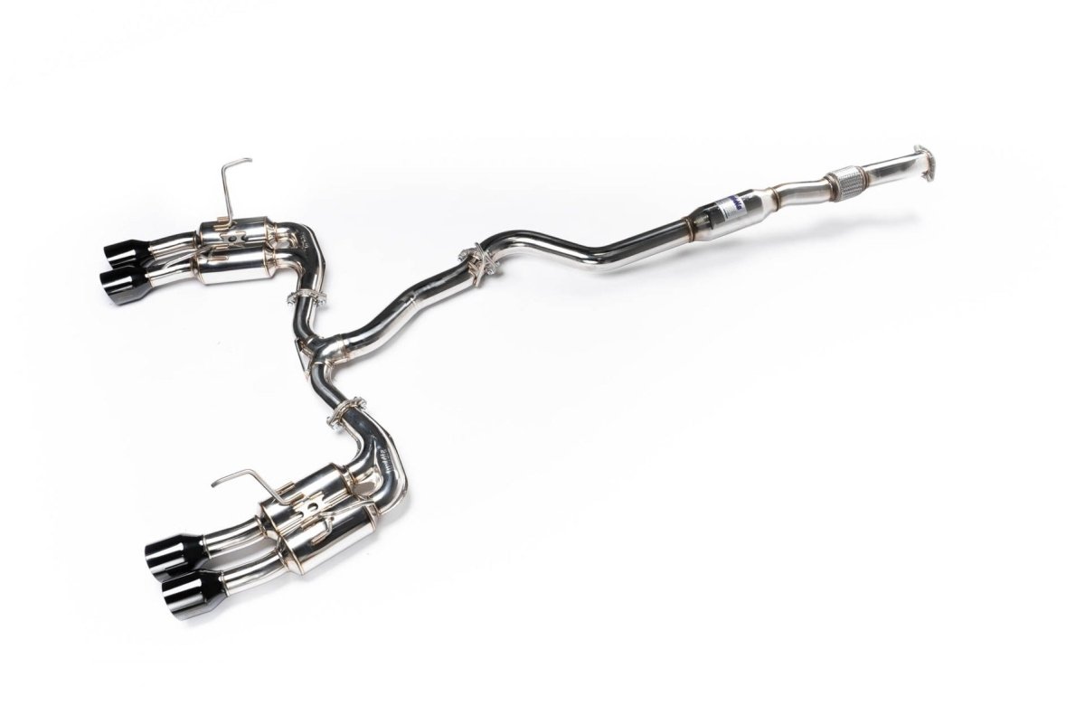 Invidia [22-26 WRX] R400 Gemini Single Layer Quad Black Tip Cat-Back Exhaust