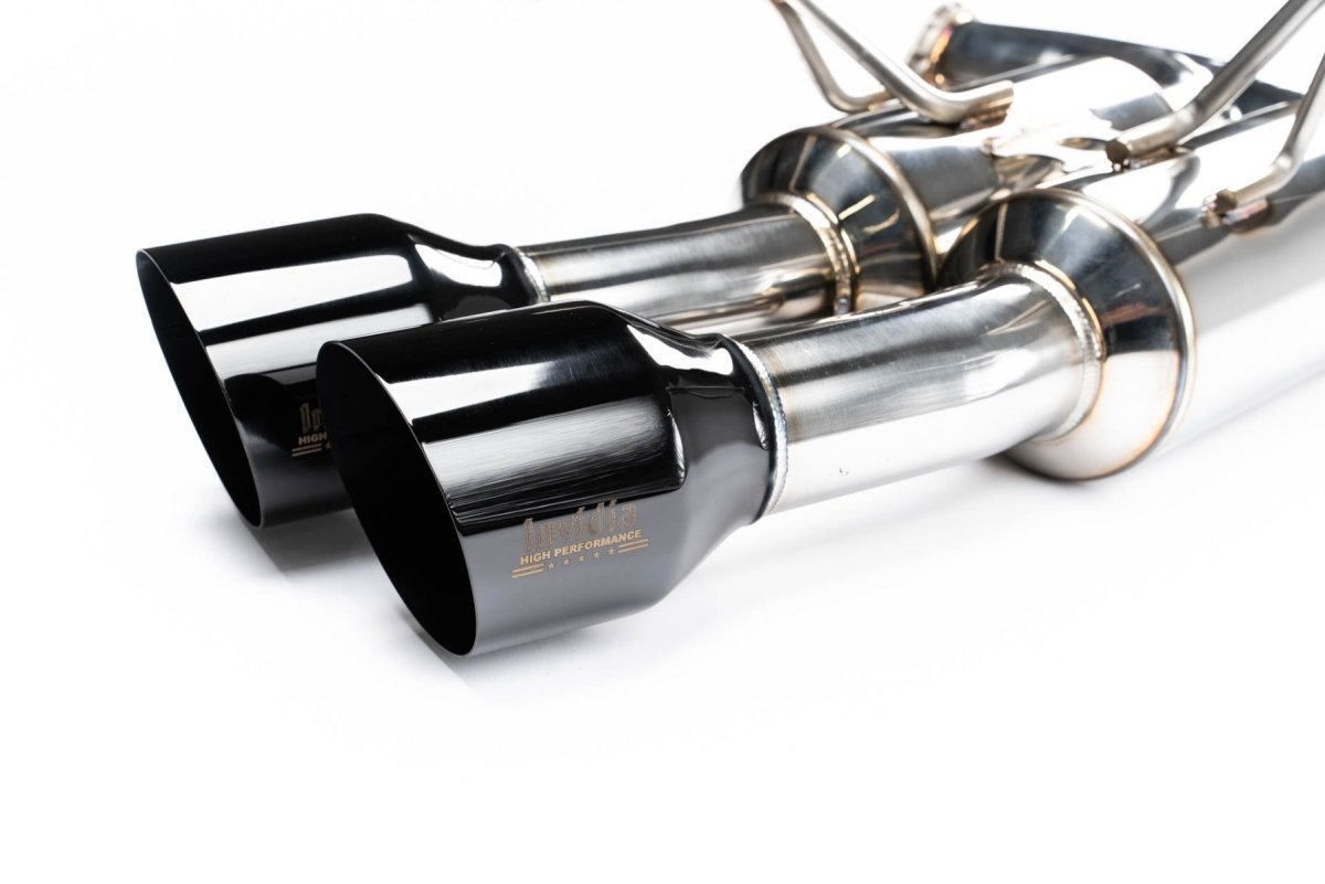 Invidia [22-26 WRX] R400 Gemini Single Layer Quad Black Tip Cat-Back Exhaust