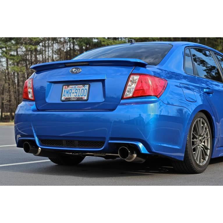Invidia Dual N1 Burnt Titanium Tips Cat Back Exhaust WRX/STI Sedan 2008-2014 | HS11STIGTT