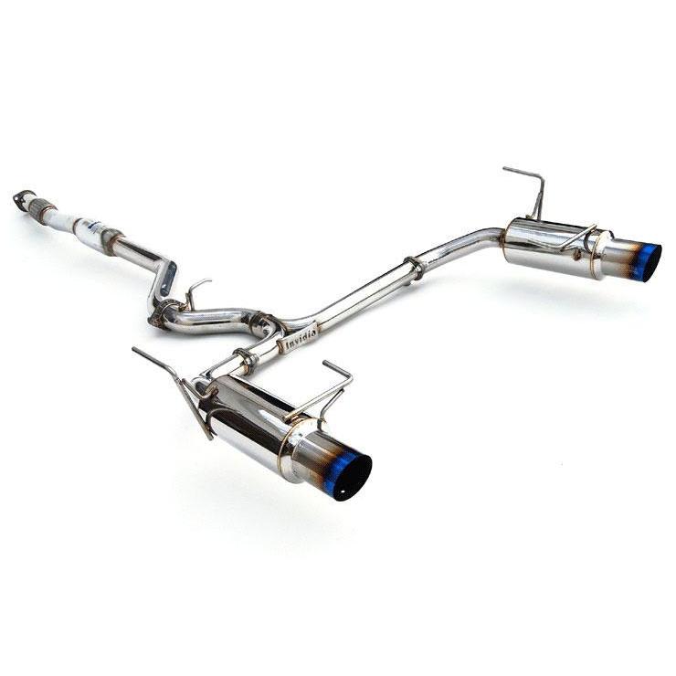 JDMuscle Invidia N1 Cat Back Exhaust Dual Titanium Tips Subaru Legacy GT 2010-2012 | HS10SL1GTT