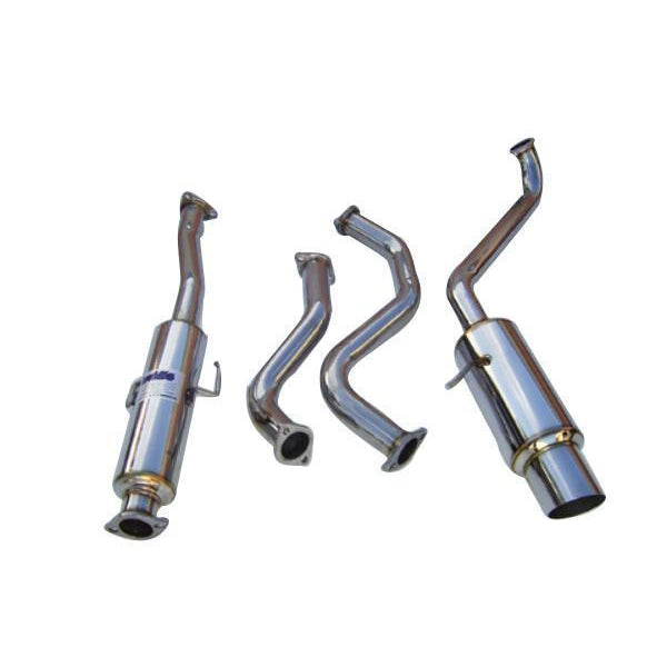 JDMuscle Invidia N1 Cat Back Exhaust Honda CRX 1988-1991 | HS88HCXGTP - View 2